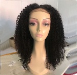 Full Head Lace Wig 100% mongolian curl hair