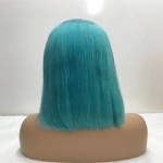 Light Blue color hair bob wig HD lace wig