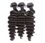 Peruvian hair loose curl hair weft