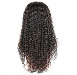 Front Lace Full Head Wig Peruvian Hair Deep Curl