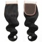 Brazilian / Peruvian hair 4x4” Lace closure body wave