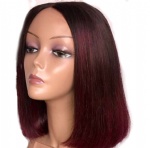 1b-99j-front lace wig bob straight