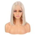 Gray Color hair bobo lace wig