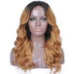 Ombre hair front lace wig brazilian peruvian malaysian hair